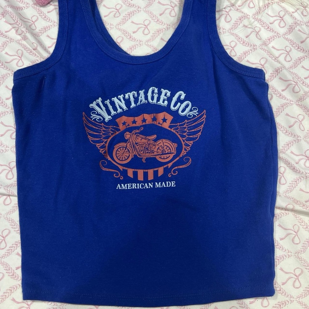 Vintage Blue Tank Top